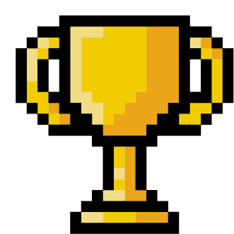 Taça em estilo 8 bit