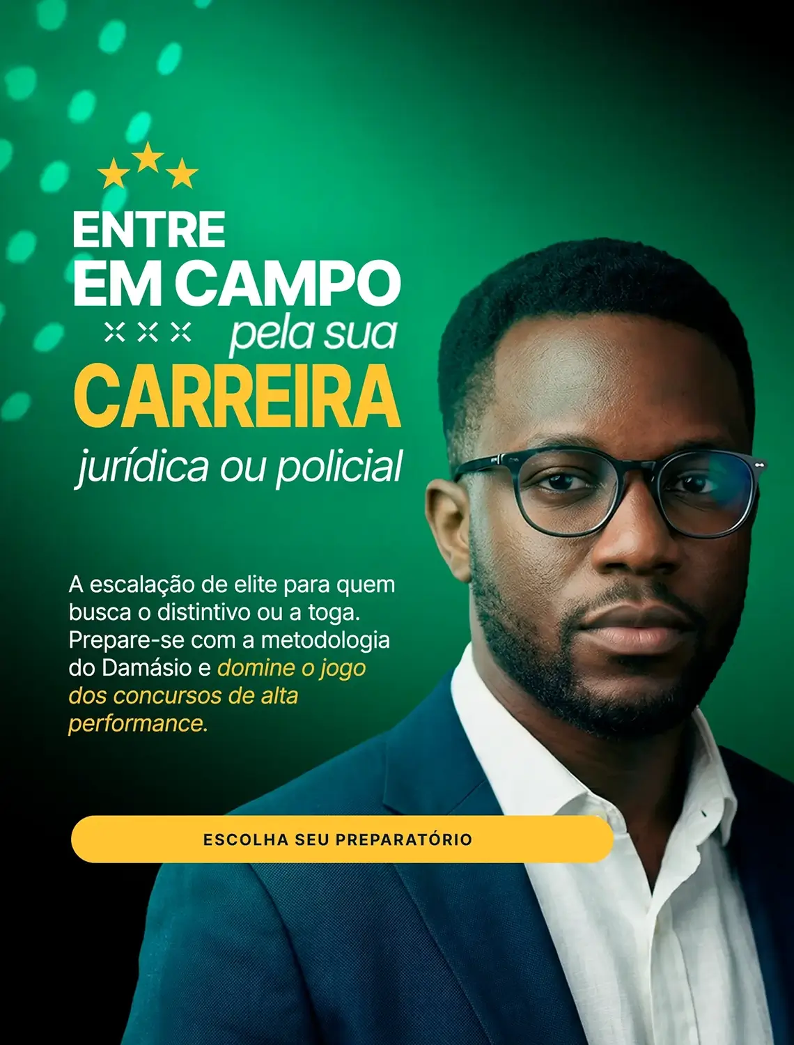 Banner entre em campo pela sua carreira jurídica
