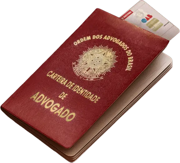 imagem da carteira OAB conquistada com o curso preparatório do Damásio