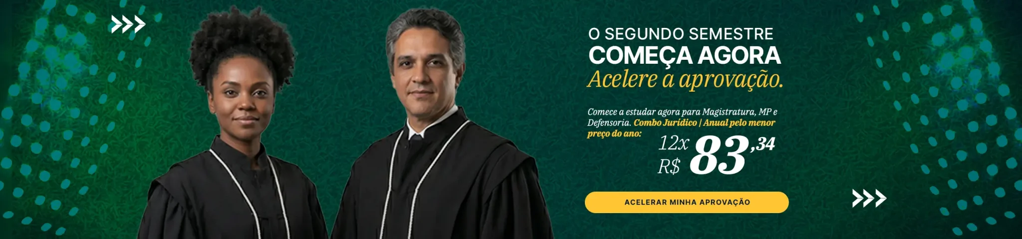 O segundo semestre começa agora. Combo Jurídico com o menor preço do ano!