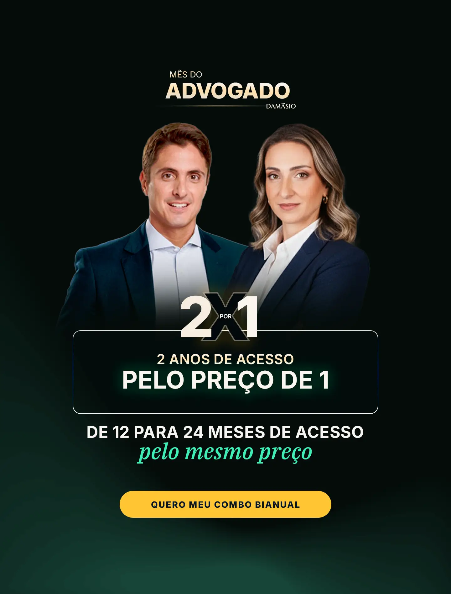 Mês do Advogado Damásio - Combo Jurídico Bianual pelo preço do Anual