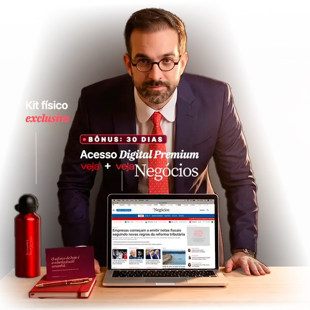 Promoção Mês do Advogado Damásio: compre Assinatura OAB Ilimitada e recebea um kit físico, mentorias e assinatura digital premium Veja + Veja Negócios