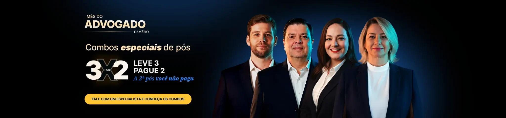 Mês do Advogado Damásio - Pós Compre 2 leve 3