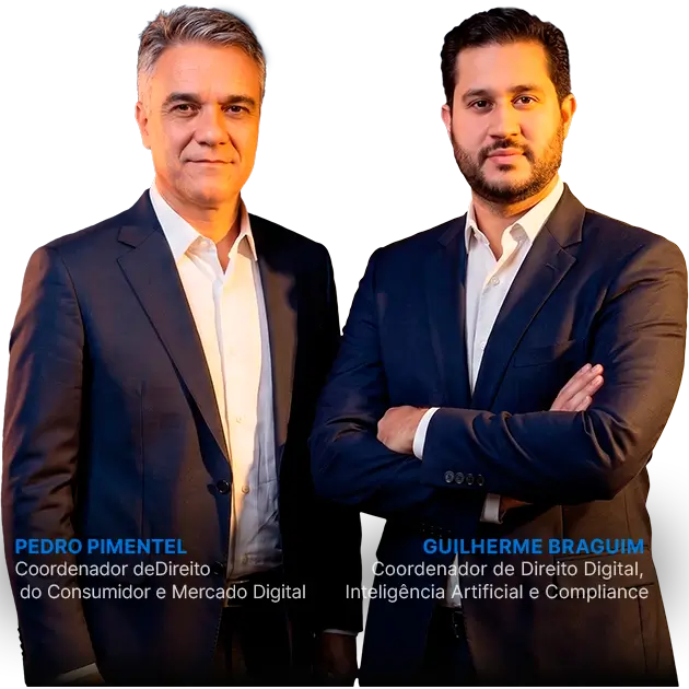Novas pós Damásio Direito do Consumidor e LGPD + Direito Digital com os professores: Pedro Pimentel e Guilherme Braguim