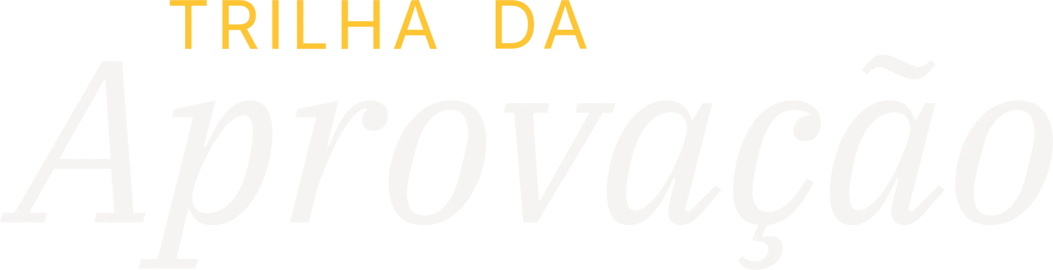 Logo trilha da Aprovação OAB