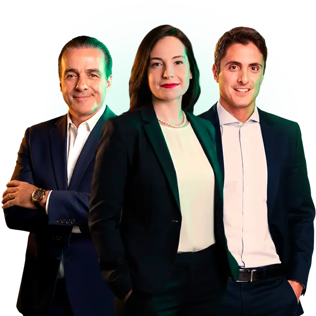 Cursos para concursos de Magistratura, MP e Defensoria com quem conhece o caminho da sua posse. Na imagem: Eduardo Newman, Anna Normanton e Francisco Sannini.