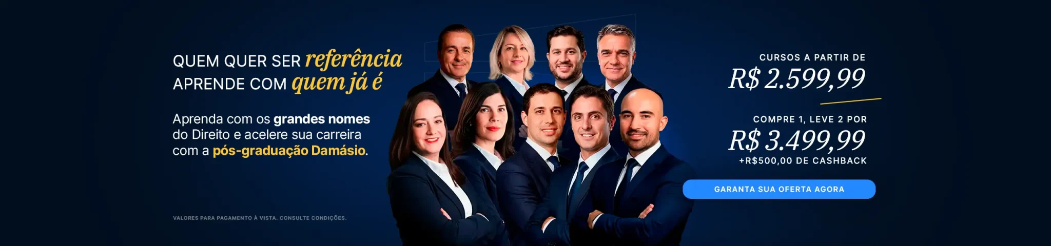 Mês do professor Damásio: pós-graduação com condições especiais.